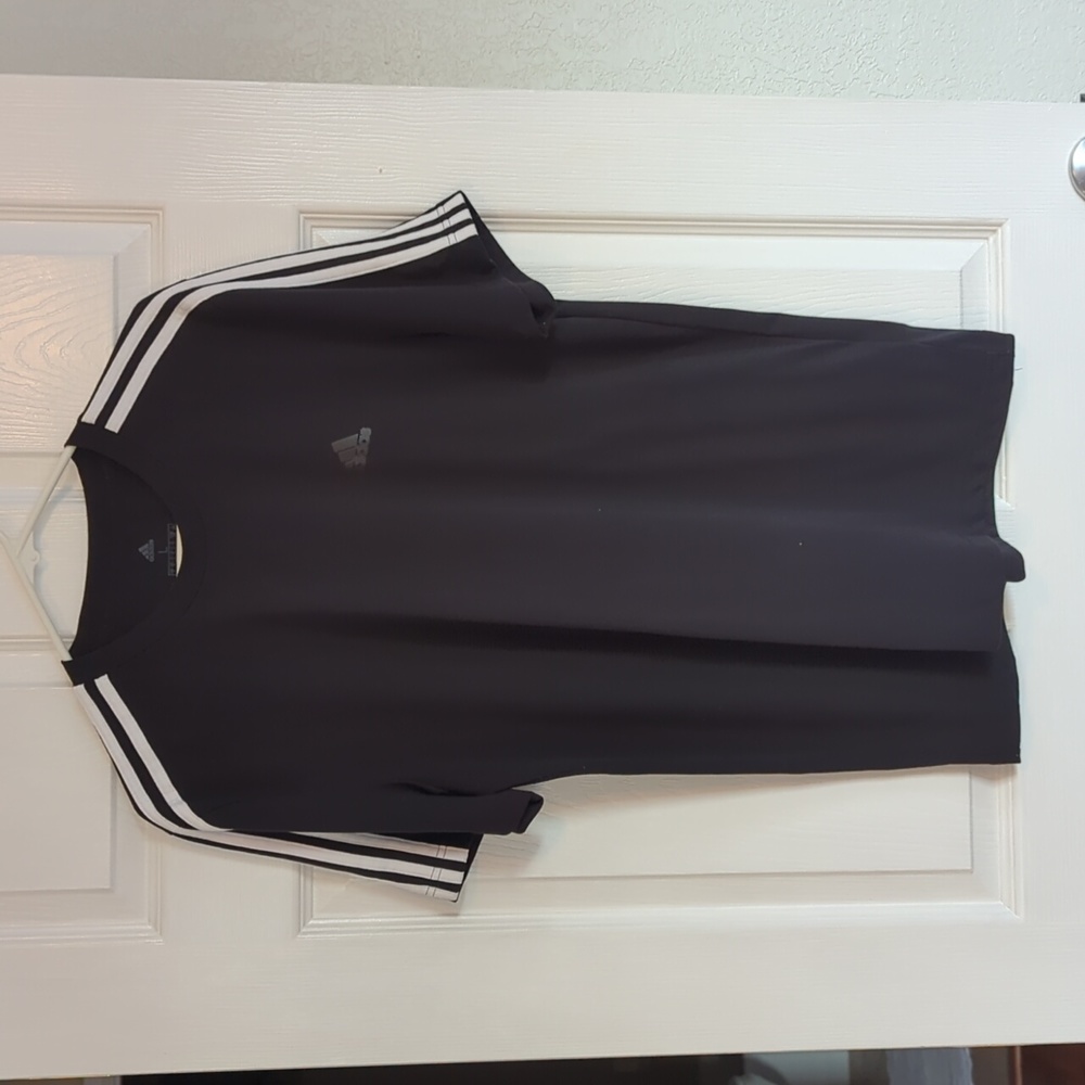Adidas, climalite tee, large, black,